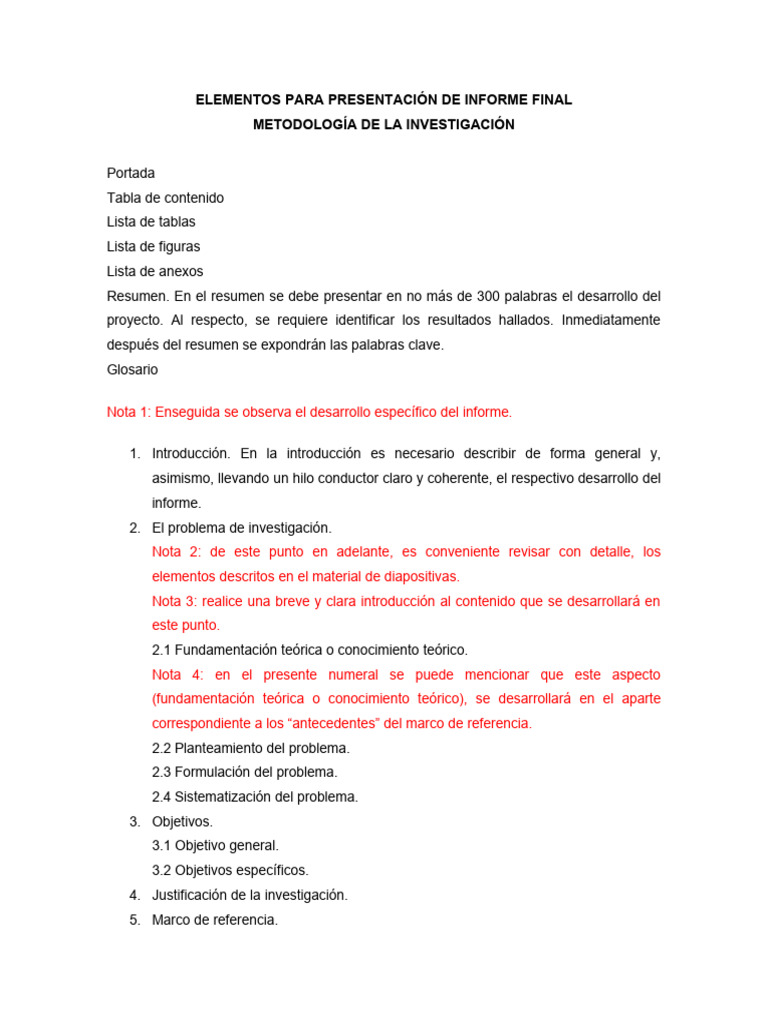 Estructura de un Informe Final de Investigación | PDF | Metodología | Science