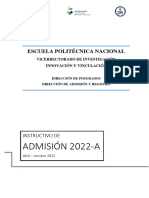 Instructivo Admision 2022a