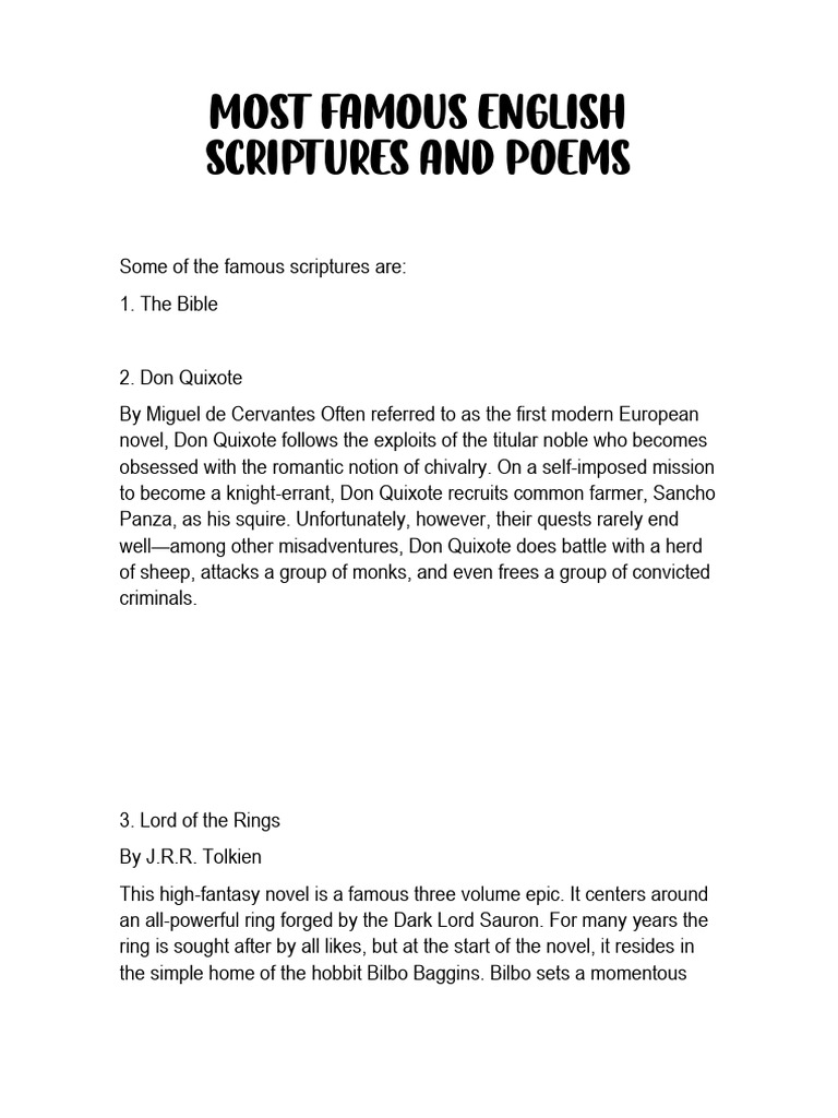 most-famous-english-scriptures-and-poems-investigacion-pdf