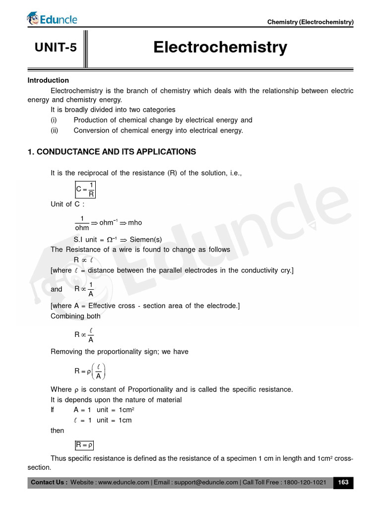 Electrochemistry 21p PDF Electrochemistry Anode