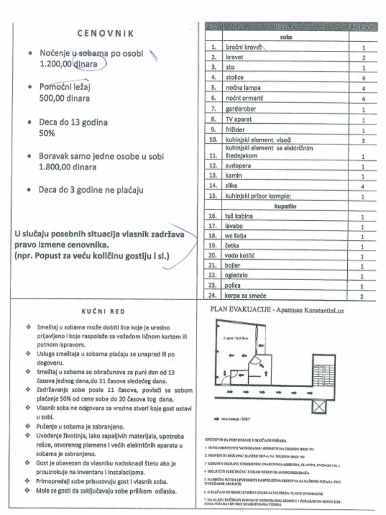Plan Evakuacije | PDF