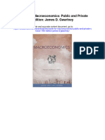 Test Bank For Macroeconomics Public and Private Choice 14th Edition James D Gwartney