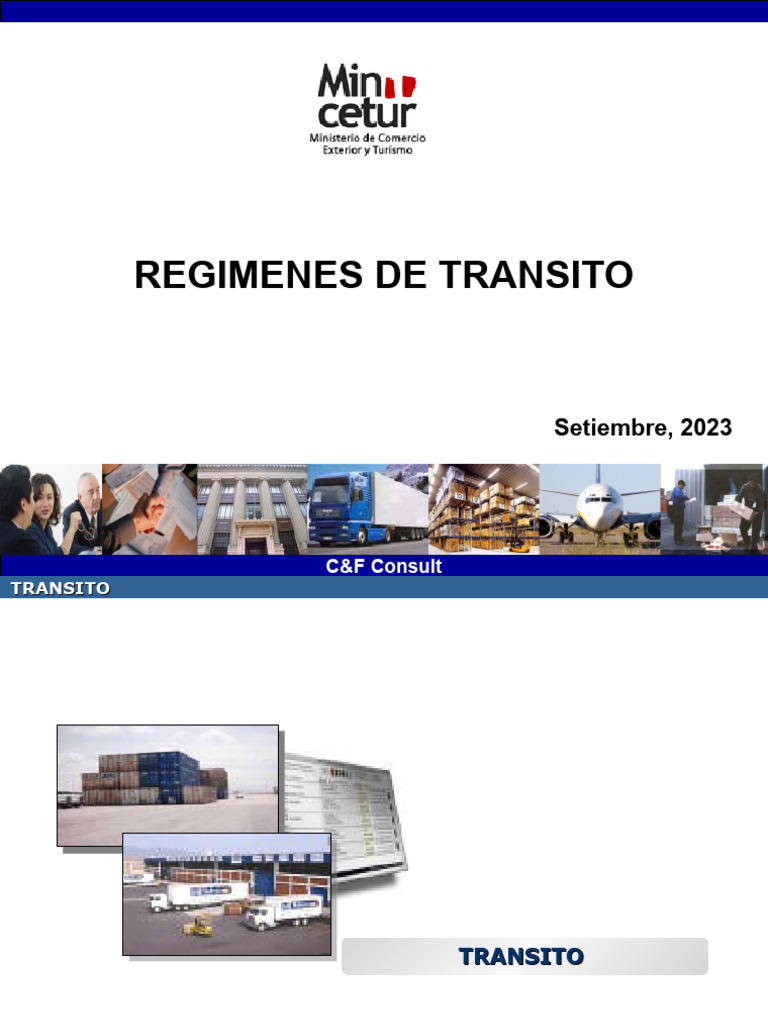 Régimen de Tránsito Aduanero Perú | PDF | aduana