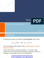 Lecture 5 Moments of Inertia Handout