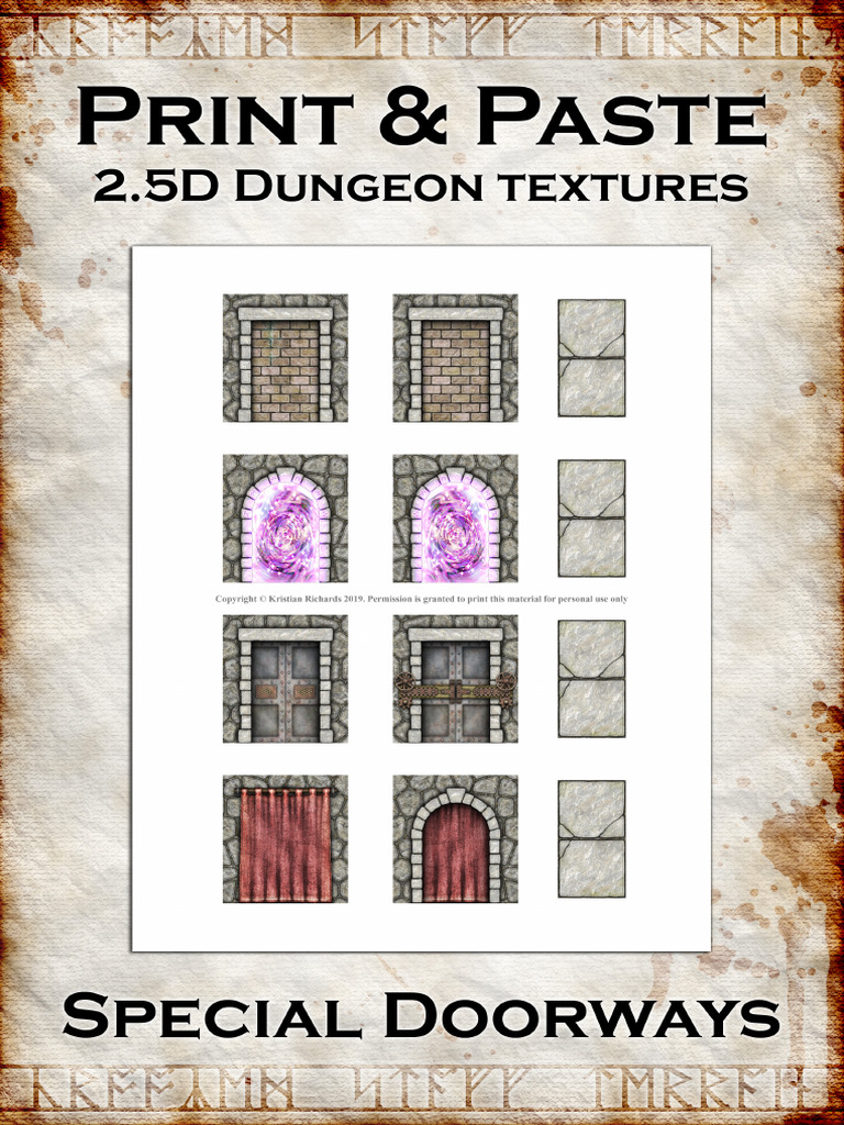 Print_&amp;_Paste_Dungeon_textures_Special_Doorways | PDF