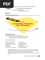 MODULE 2 Accounting Concepts and Principles