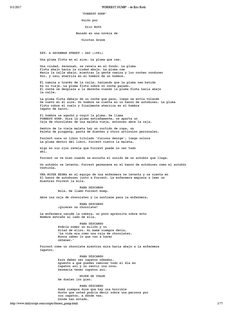 FORREST GUMP - de Eric Roth | PDF | Elvis Presley, image size:768x1024