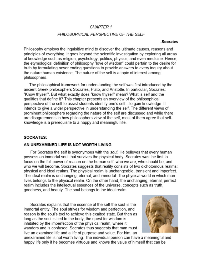 Socrates: The Two Realms of Existence | PDF | Soul | Philosophy Of Self