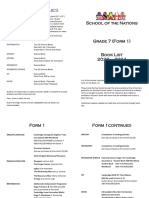 Booklists - 2023-2024 - Grade 7 (Form 1)