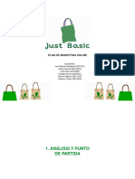 JustBasics Plan Marketing