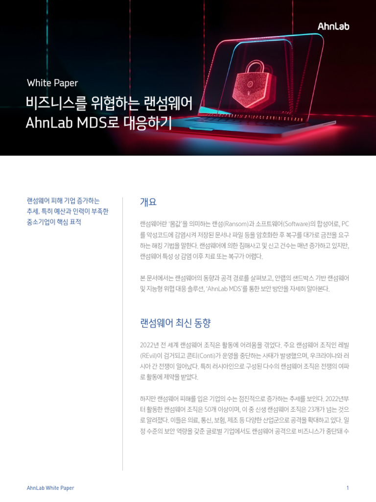 WhitePaper MDS Ransomware | PDF