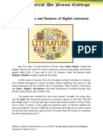 The Beginnings and Features of English Literature