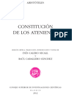 Aristóteles Constitución de Los Atenienses CSIC Alma Mater 2012