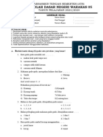 Soal Aas PLBJ Kelas 4 Tahun 2023-2024