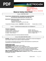 PLT - Lithium Sulfuryl Chloride Cells and Batteries MSDS-CSC