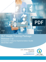 HLT Health Training Package Implementation Guide Release 7.0 - December 2021 Final