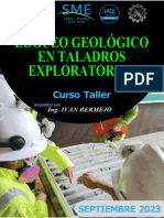 Logueo Geologico en Taladros de Exploracion