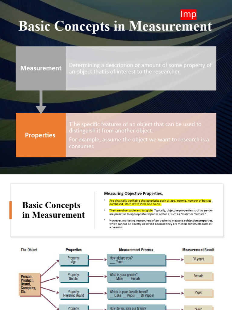Understanding Measurement Concepts | PDF | Level Of Measurement ...