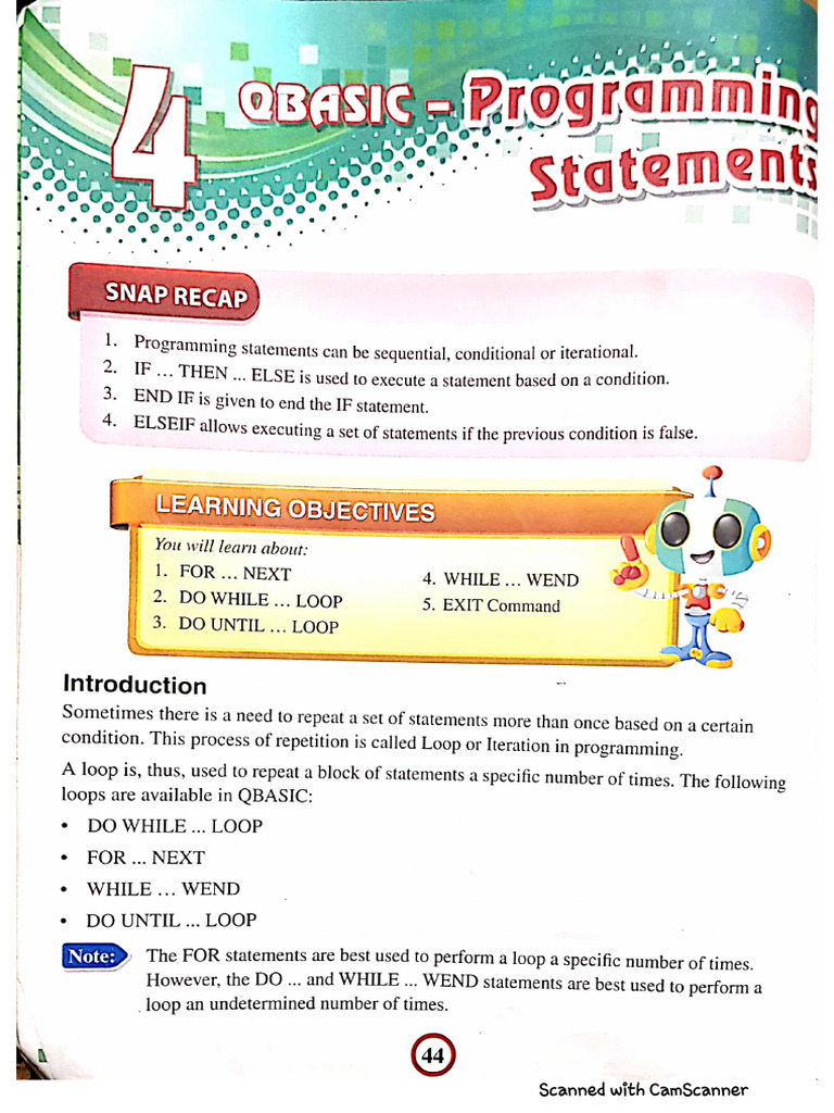 Chapter4QBasic ProgrammingStatements | PDF