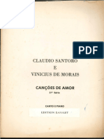 Canções de Amor (Claudio Santoro Vinícius de Moraes) 2 Série (Canto e Piano)
