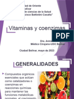 Tema IV. Vitaminas Parte 1. Bioquímica para Medicina