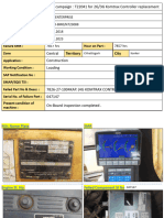 Komtrax Controller TC830 Fitment Report - M.C Serial No.n723088