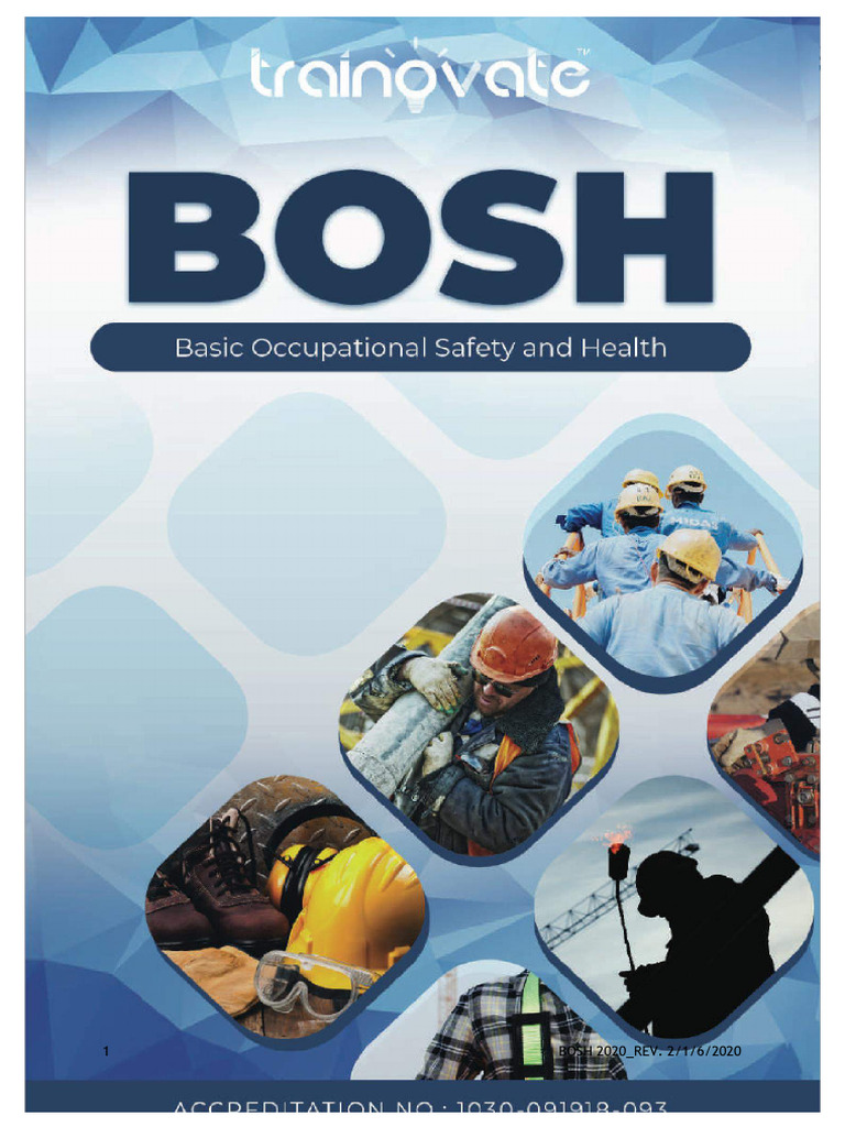 Bosh Training Manual PDF Occupational Safety And Health Hazards