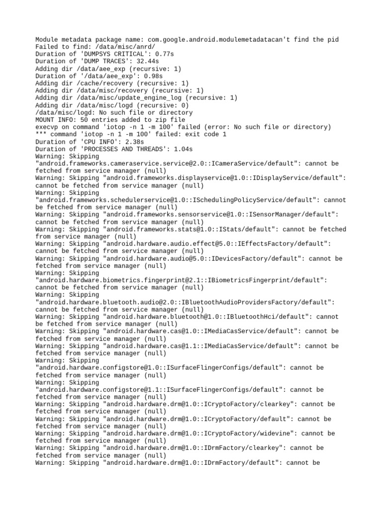 Android Debugging Log Analysis | PDF | Digital Technology | Computer ...