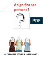 Qué Significa Ser Persona