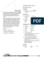 Diagnostic Tests Answer Key