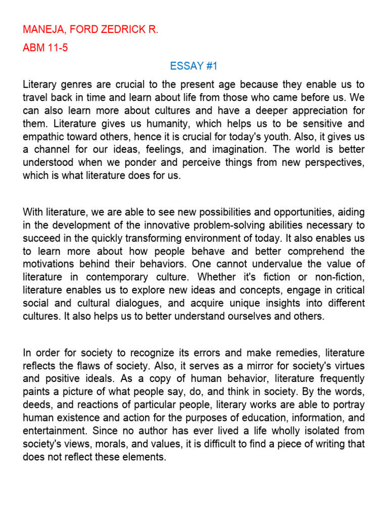 21st Century Essay PDF