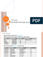 Tugas Materi MYSQL Database