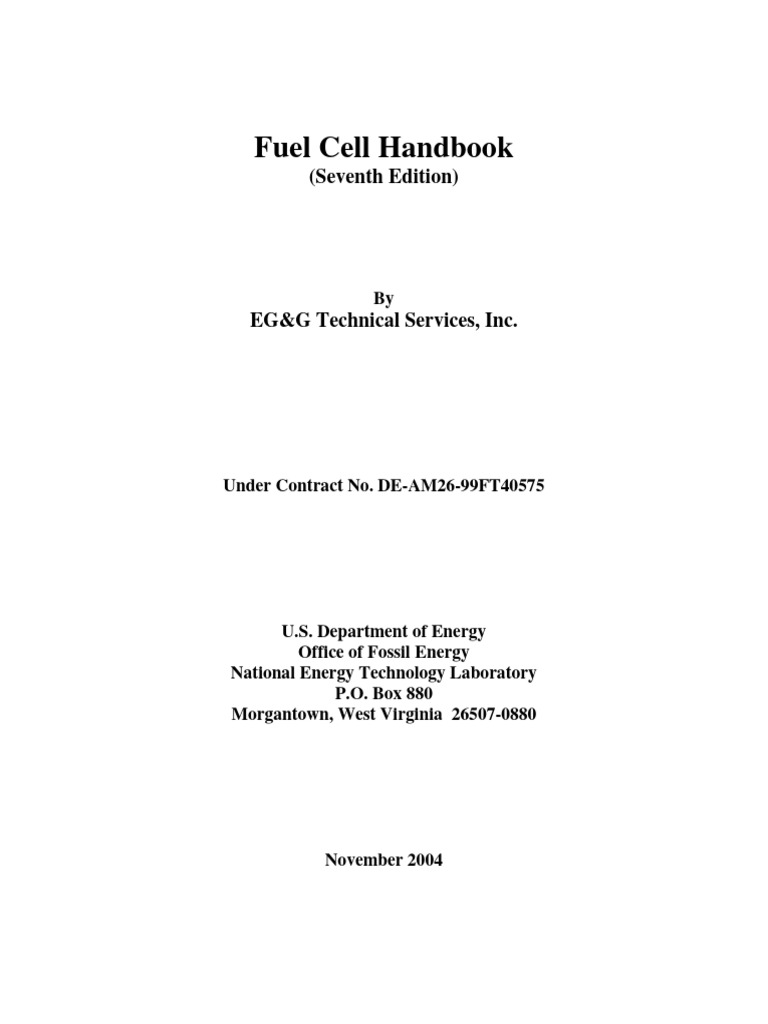 Fuel Cell Handbook Overview and Insights | PDF