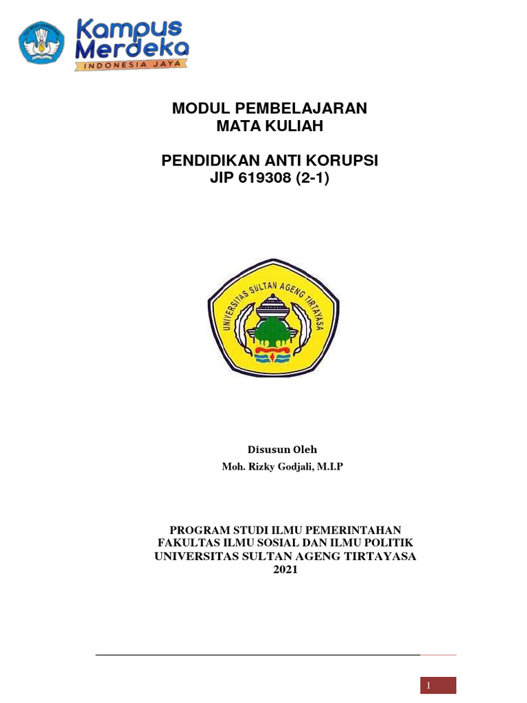 Modul Anti Korupsi Pdf