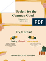 1Q-Society For The Common Good-1st Week