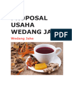 Proposal Usaha Wedang Jahe