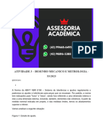 Atividade 3 - Desenho Mecânico e Metrologia - 53 2023