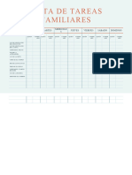 Tabla de Tareas Familiares