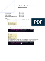 Tugas Kelompok Praktikum Dasar Pemrograman
