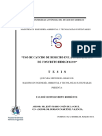 "Uso de Caucho de Desecho en La Elaboración de Concreto Hidraulico