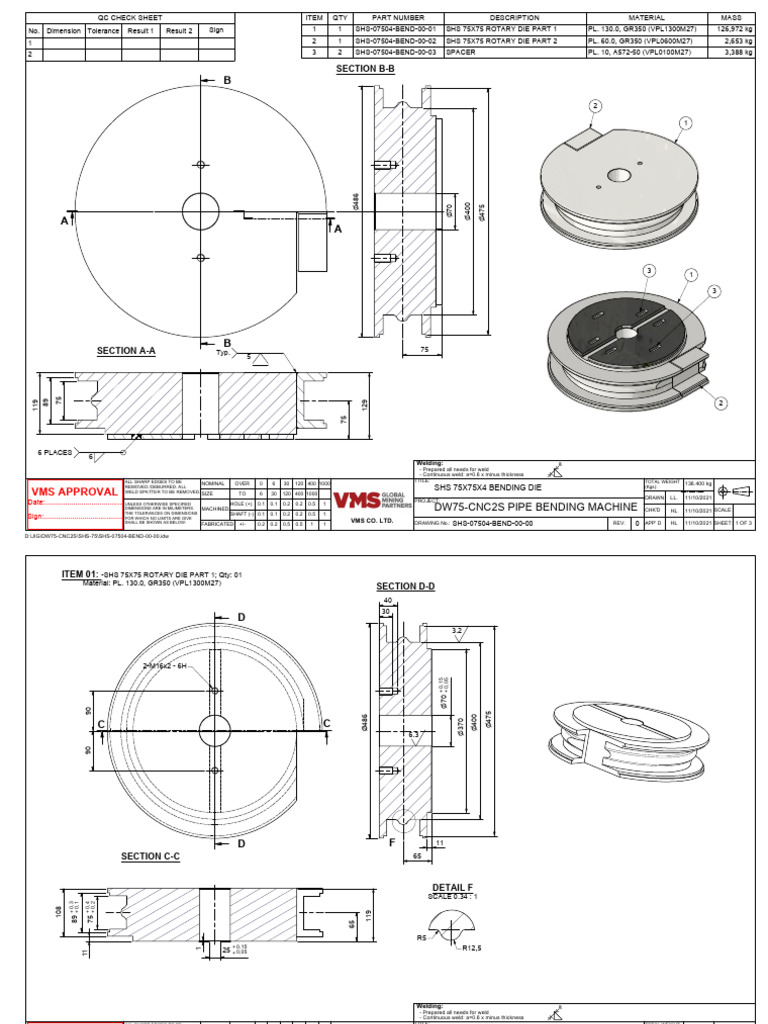SHS 07504 Bend 00 00 | PDF | Engineering Tolerance | Physical Sciences