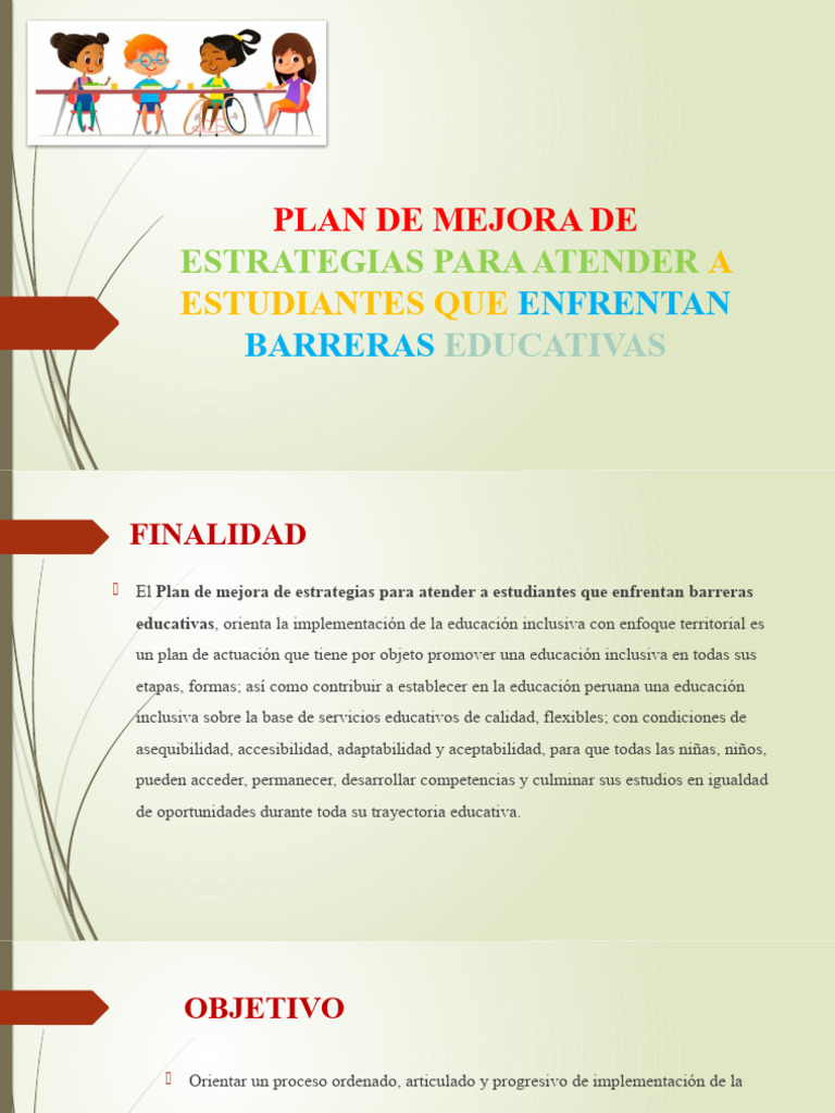 Mejora de Estrategias Educativas Inclusivas | PDF | Invalidez