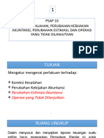 Kebijakan Akuntansi, Koreksi Kesalahan Utk Disajikan Pada