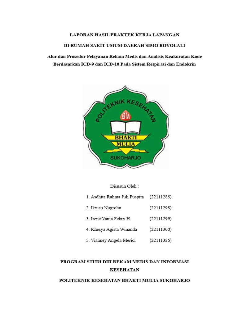 Pengelolaan Rekam Medis RSUD Simo | PDF
