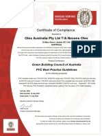 GBCA Certificate of Conformance - Olex Australia 2022 - 2024
