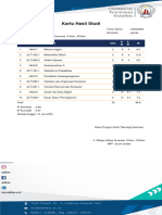 Kartu Hasil Studi: No Kode MK Nama MK SKS H M A M M