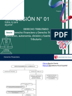 SESIÓN 01 TEMA Derecho Financiero - DerechoTributario