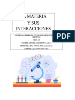 La Materia Y Sus Interacciones