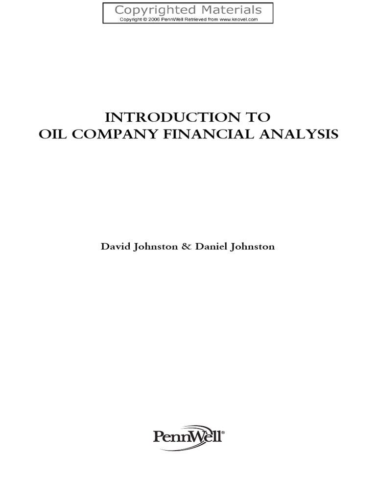 Introduction To Oil Company Financial Analysis Compress PDF Price
