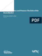 Fischer - Merton - Macroeconomics and Finance The Role of The Stock Market
